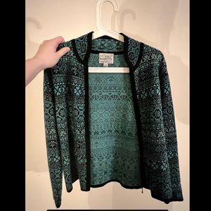 Alpaca Imports Zip Up Wool Jacket - Small